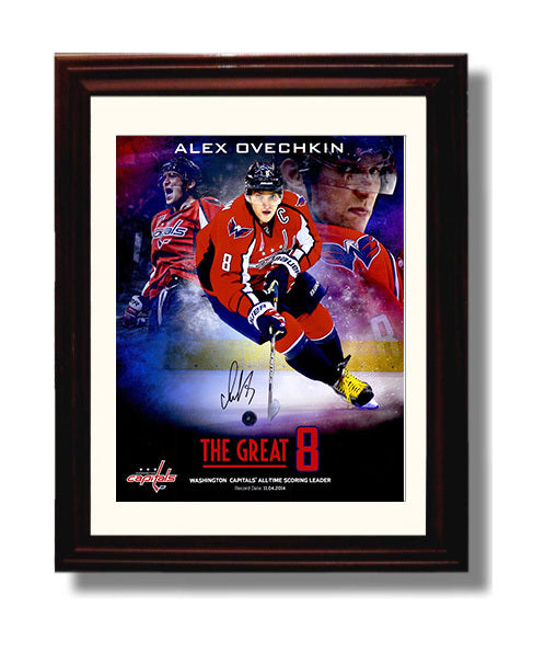 Ovechkin - Washington Hockey All Time Scoring Leader 2014 Hockey Wall Art - hockey wall art print