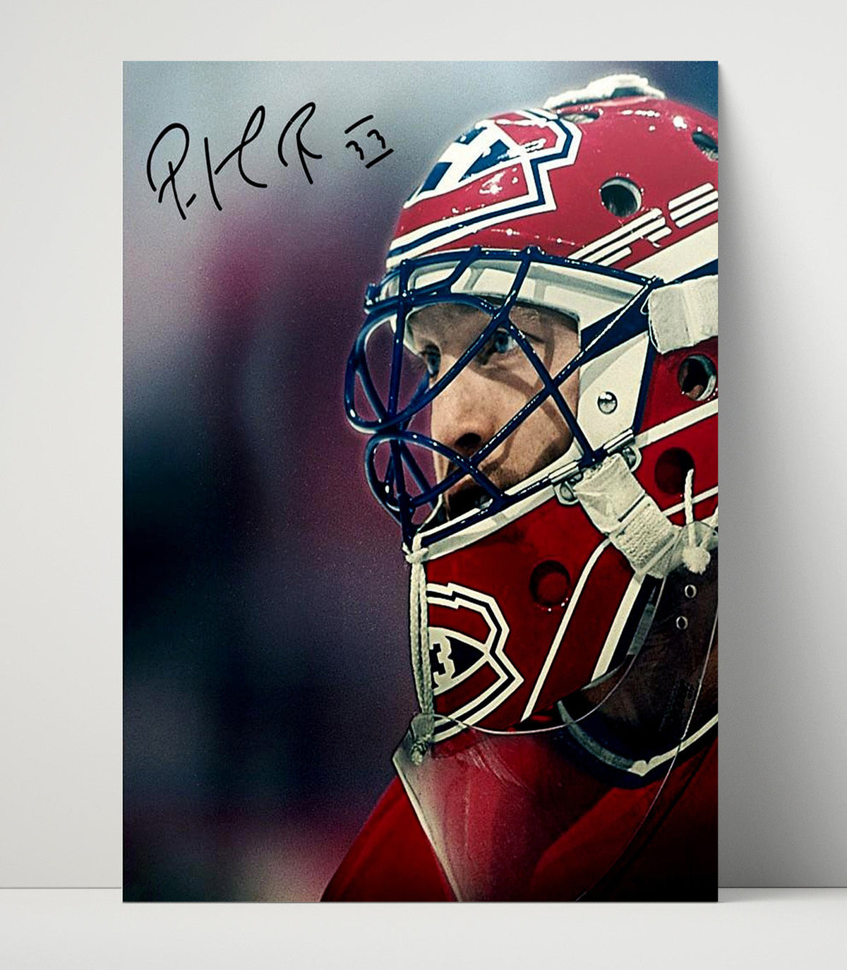 Patrick Roy – Montreal Goalie Mask Close-Up unframed semi-gloss poster print