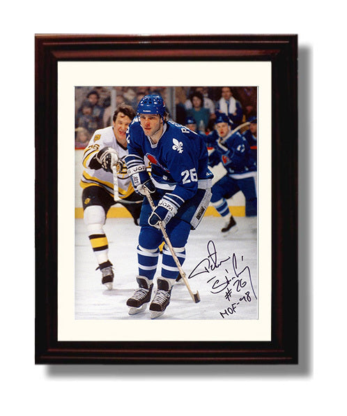 Peter Stastny - Quebec Hockey Skating Action Hockey Wall Art - hockey wall art print