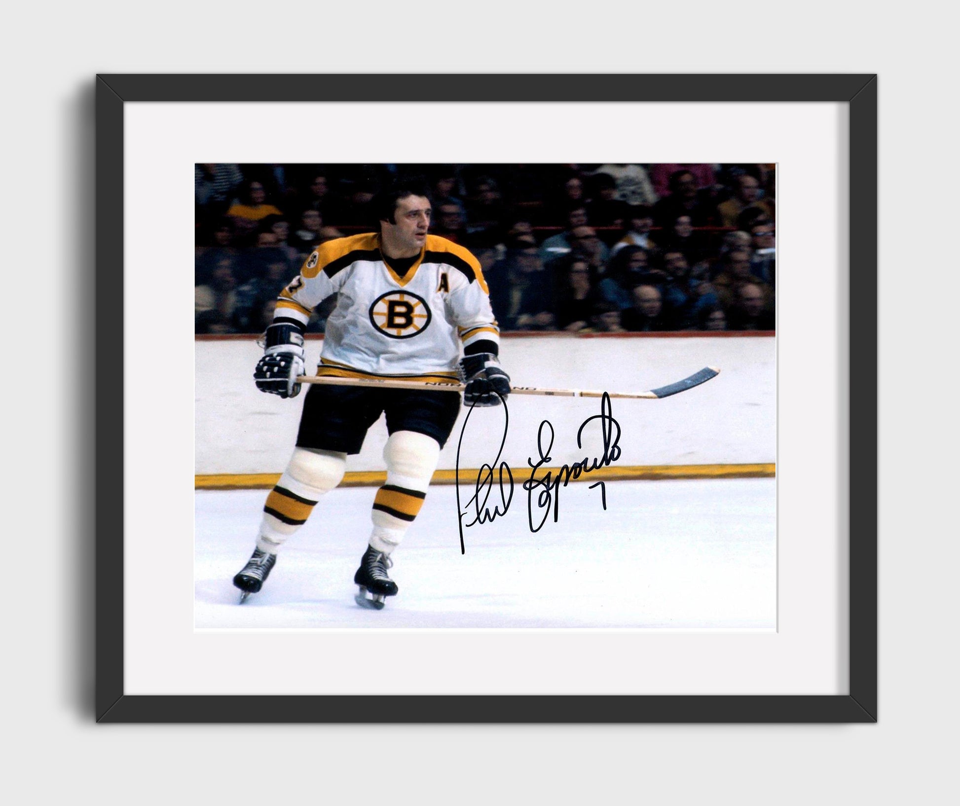 Phil Esposito - Boston Hockey Skating Action Hockey Wall Art - hockey wall art print