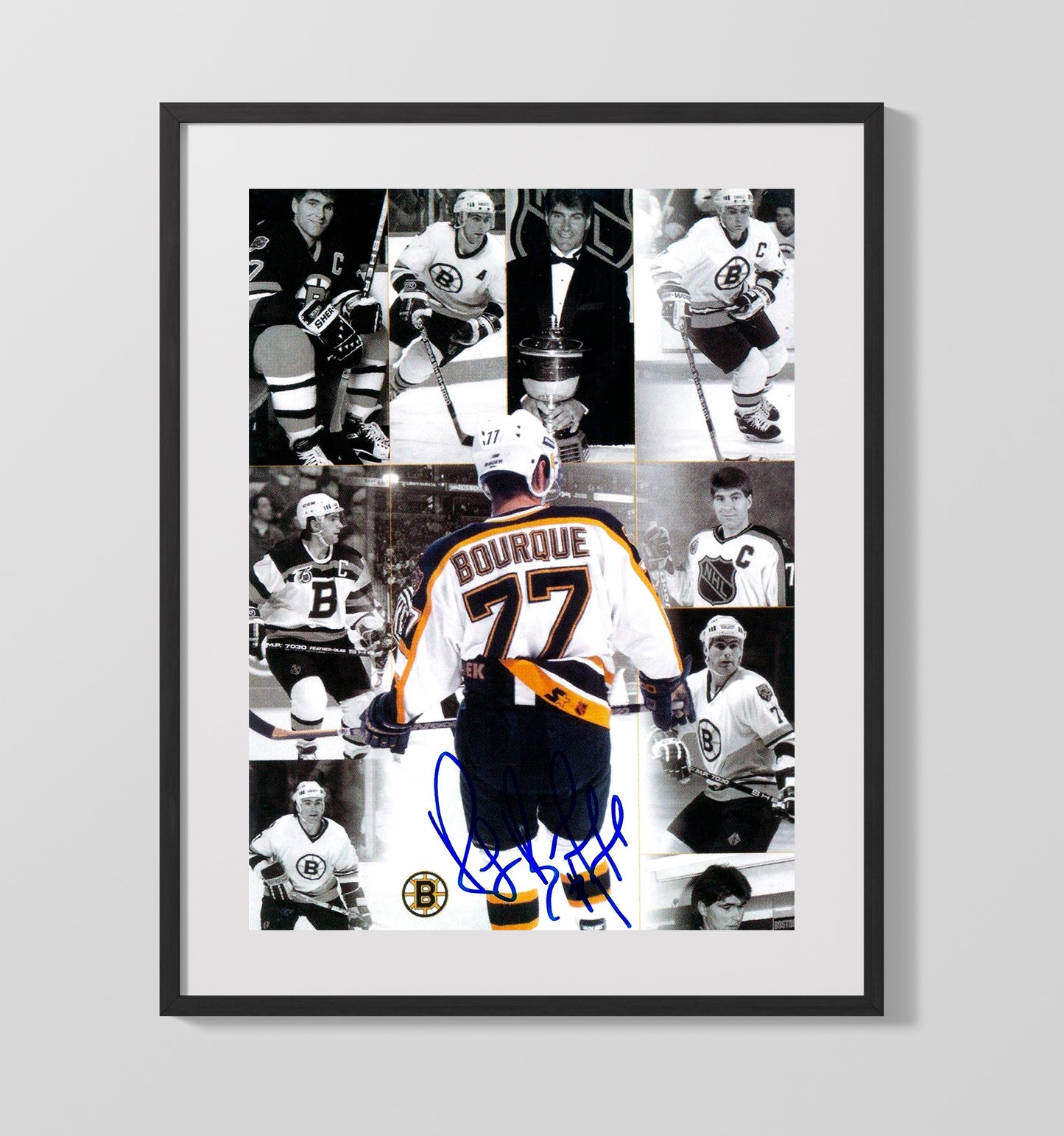 Ray Bourque - Boston Hockey Hall of Fame Defenseman Tribute Hockey Wall Art - hockey wall art print
