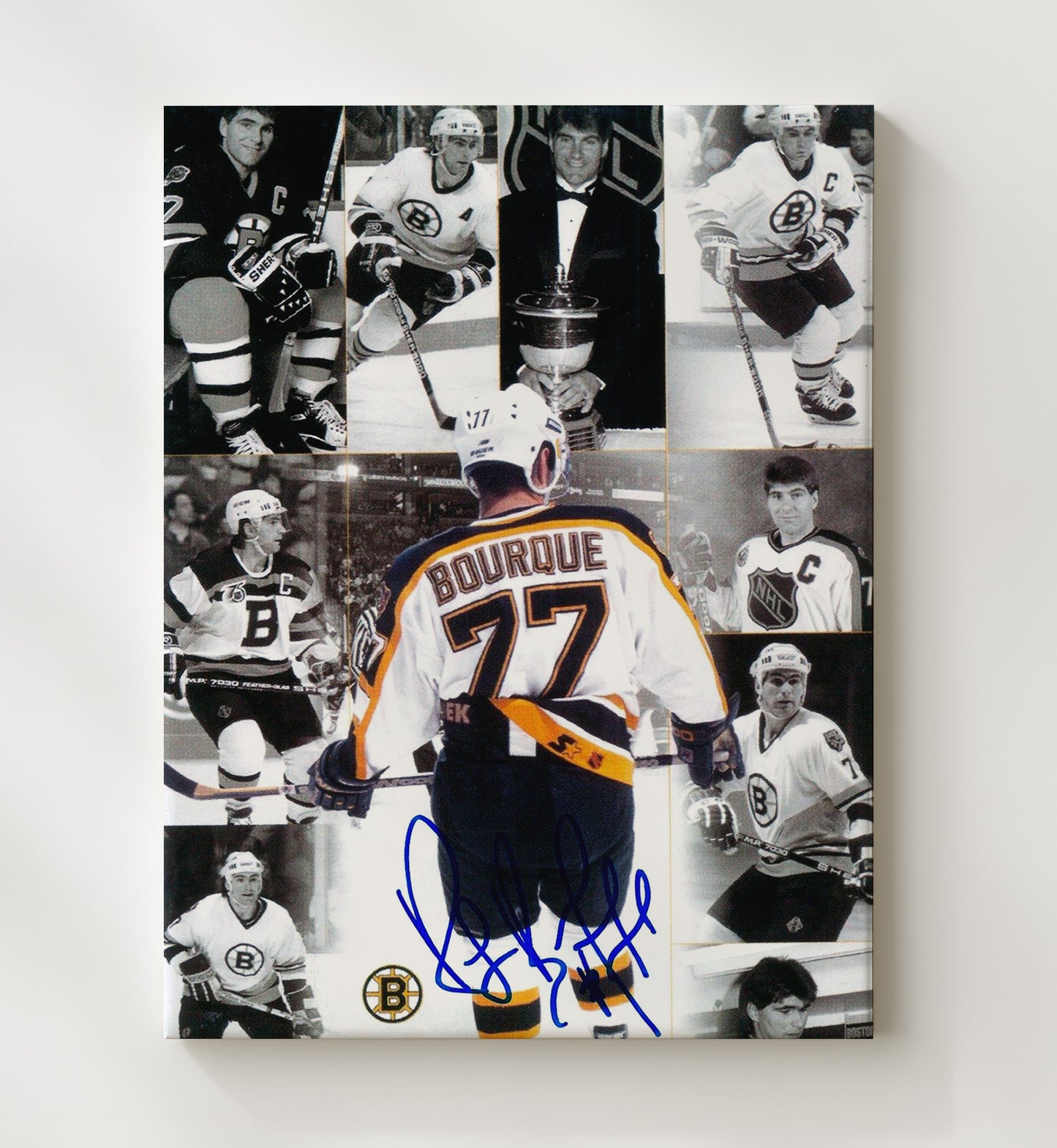 Ray Bourque - Boston Hockey Hall of Fame Defenseman Tribute Hockey Wall Art - hockey wall art print