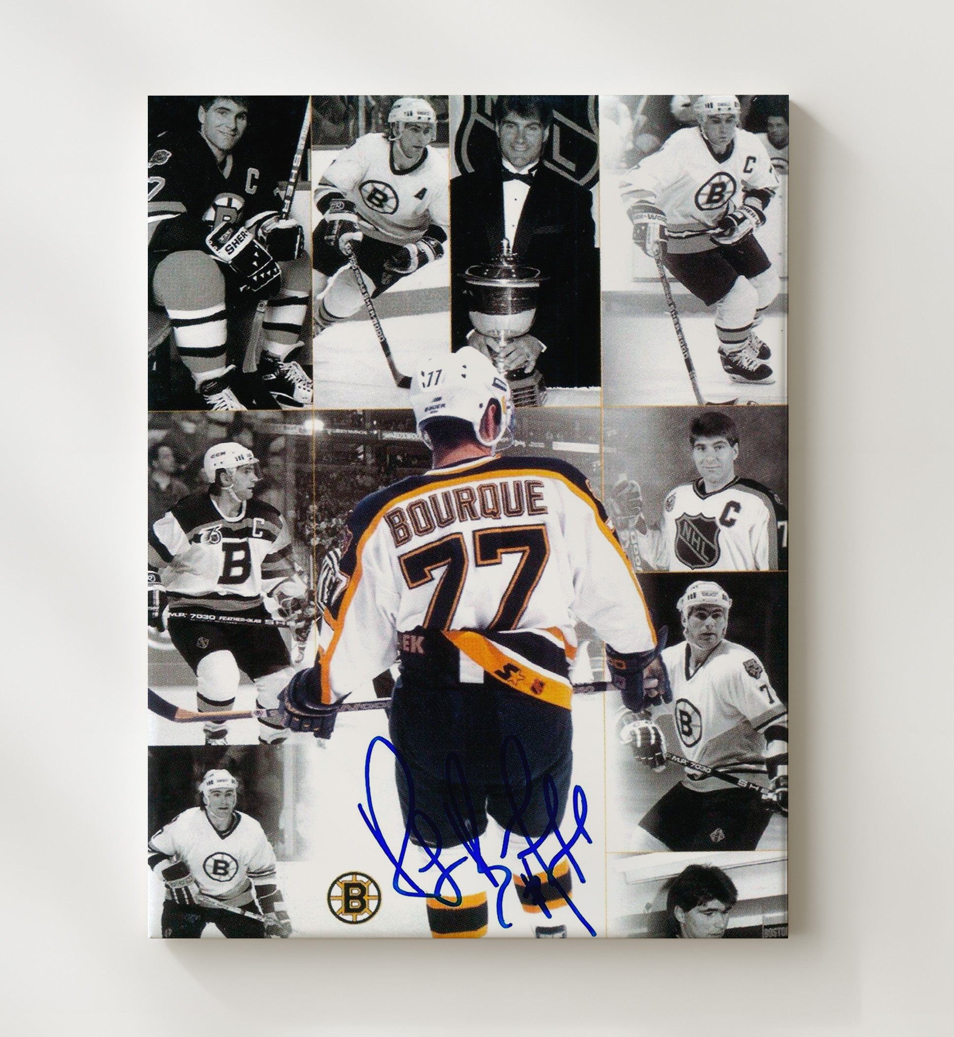Ray Bourque - Boston Hockey Hall of Fame Defenseman Tribute Hockey Wall Art - hockey wall art print