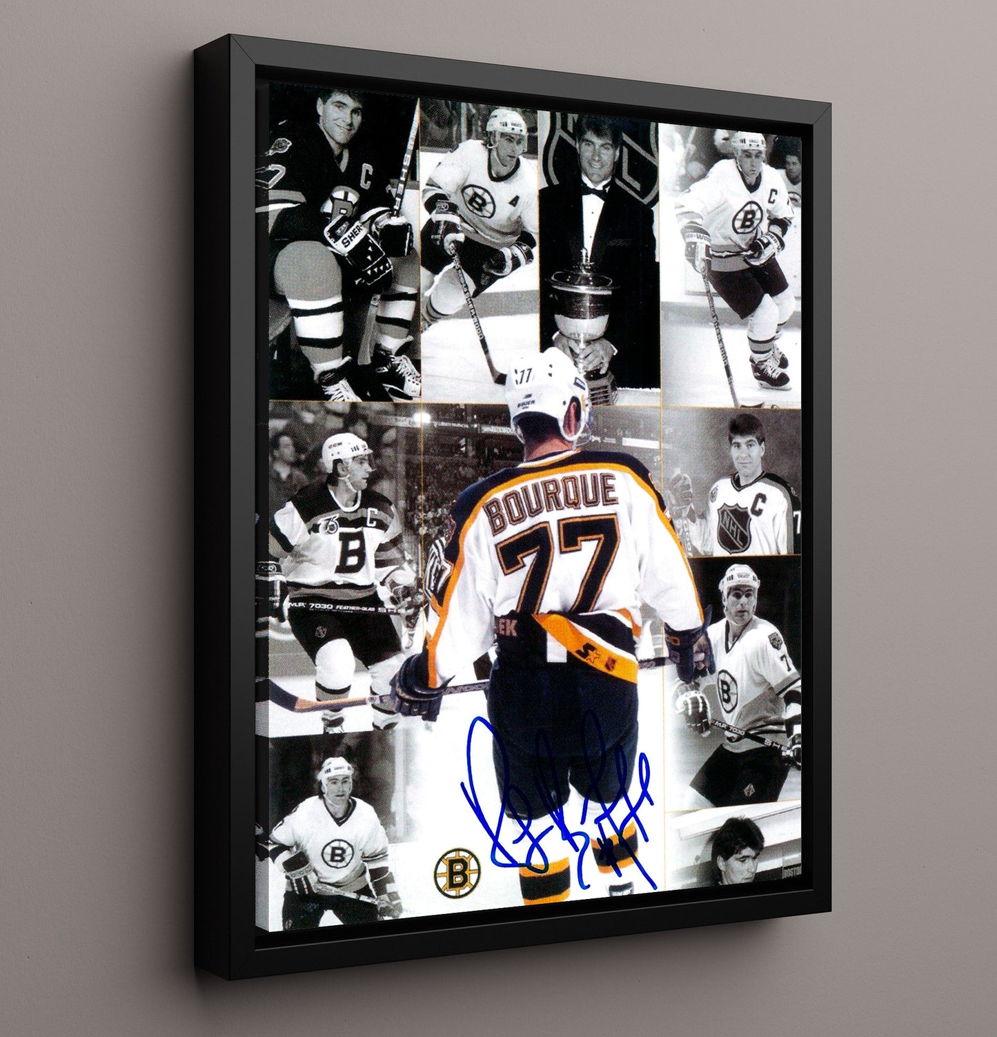 Ray Bourque - Boston Hockey Hall of Fame Defenseman Tribute Hockey Wall Art - hockey wall art print