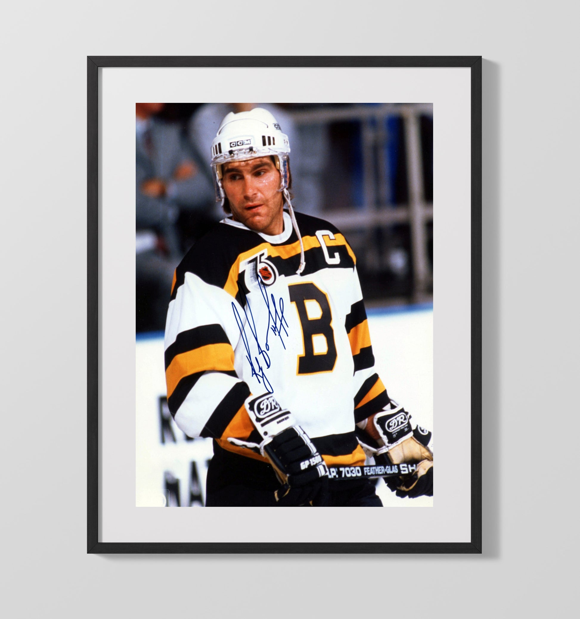 Ray Bourque - Bruins 75th Anniversary Captain Hockey Wall Art - hockey wall art print
