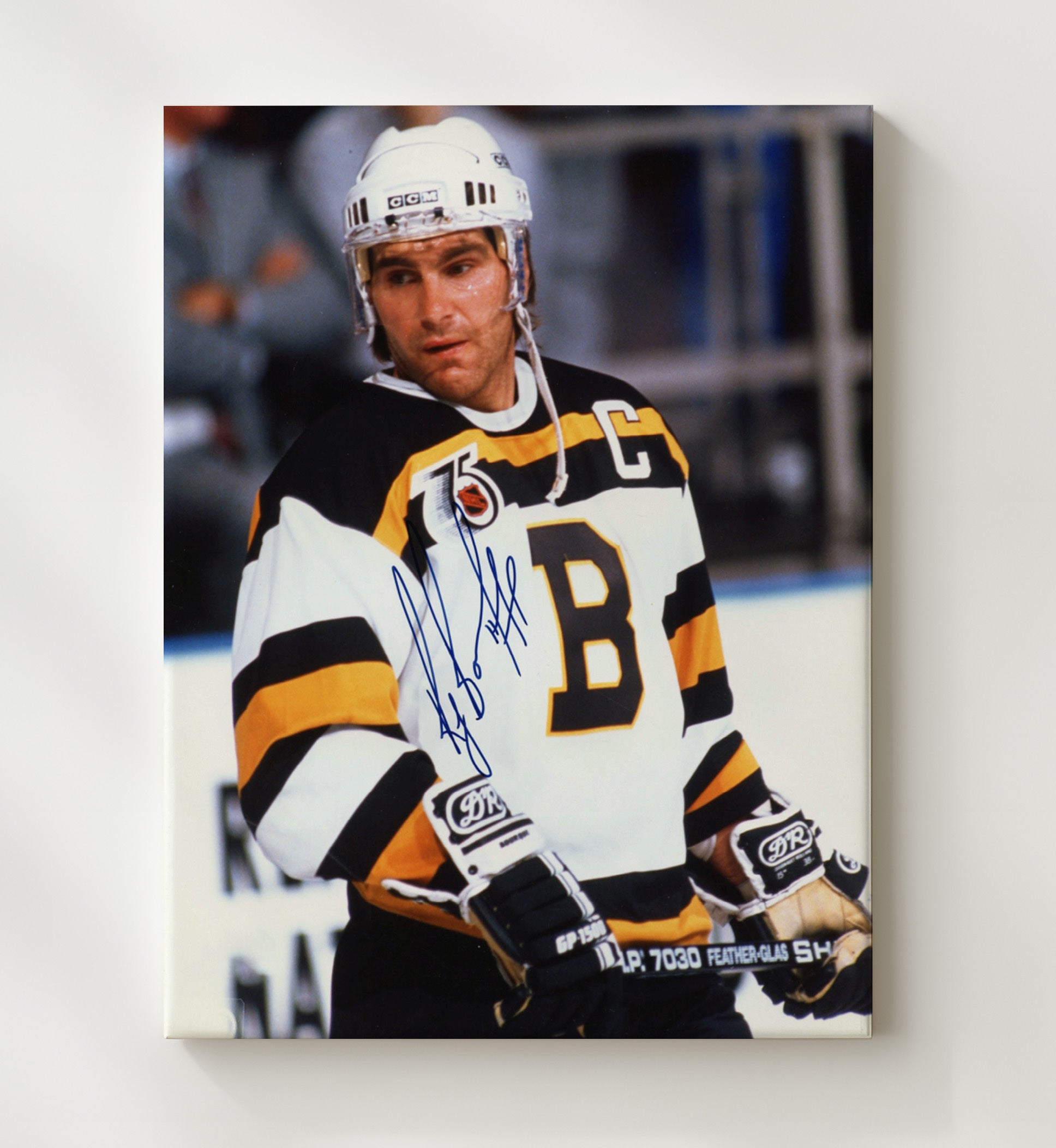Ray Bourque - Bruins 75th Anniversary Captain Hockey Wall Art - hockey wall art print