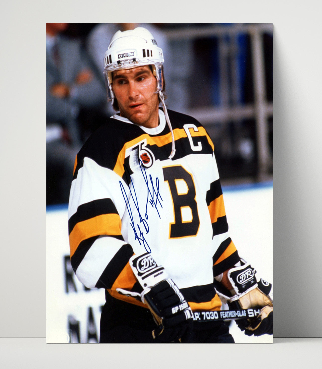 Ray Bourque - Bruins 75th Anniversary Captain Hockey Wall Art - hockey wall art print