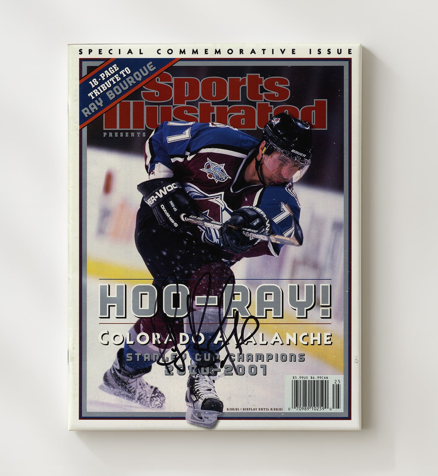 Ray Bourque - Colorado Hockey 2001 Stanley Cup At Last Celebration Hockey Wall Art - hockey wall art print