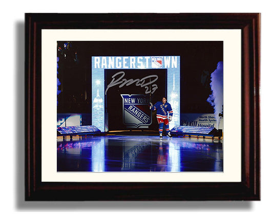 Ryan Mcdonagh - New York Hockey Captain Portrait Hockey Wall Art - hockey wall art print