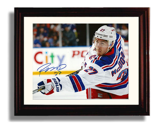 Ryan Mcdonagh - New York Hockey Shot Follow Through Hockey Wall Art - hockey wall art print