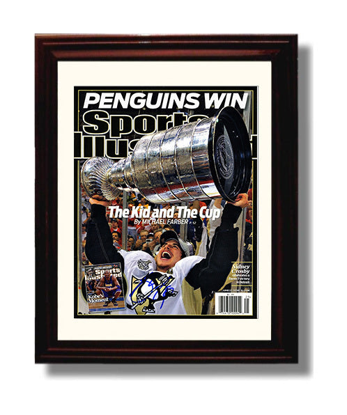 Sidney Crosby - Pittsburgh Hockey 2009 Si Cover Kid and the Cup Hockey Wall Art - hockey wall art print