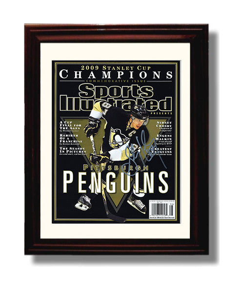 Sidney Crosby - Pittsburgh Hockey 2009 Si Stanley Cup Champions Commemorative Cover Hockey Wall Art - hockey wall art print