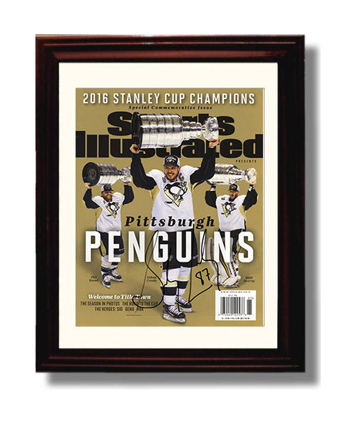 Sidney Crosby - Pittsburgh Hockey 2016 Si Stanley Cup Champions Cover Hockey Wall Art - hockey wall art print