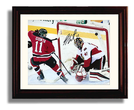 Stephen Gionta - New Jersey Hockey Goal Chance At Net Hockey Wall Art - hockey wall art print