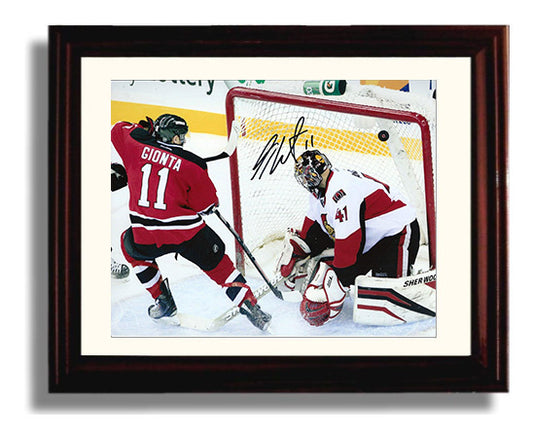 Stephen Gionta - New Jersey Hockey Goal Chance At Net Hockey Wall Art - hockey wall art print