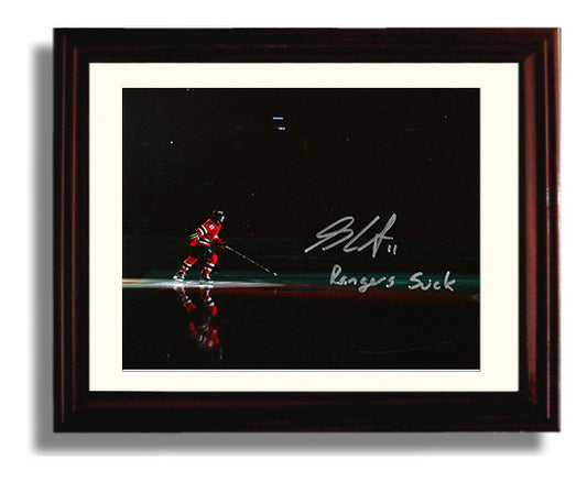 Stephen Gionta - New Jersey Hockey Spotlight Skate Entrance Hockey Wall Art - hockey wall art print