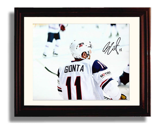 Stephen Gionta - USA Hockey Olympic Warmup Hockey Wall Art - hockey wall art print