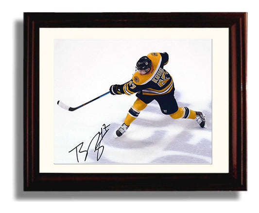Torey Krug - Boston Hockey Slap Shot Action Hockey Wall Art - hockey wall art print