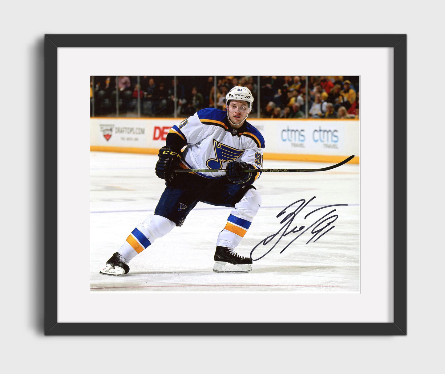 Vladimir Tarasenko - St Louis Hockey Skating Action Hockey Wall Art - hockey wall art print
