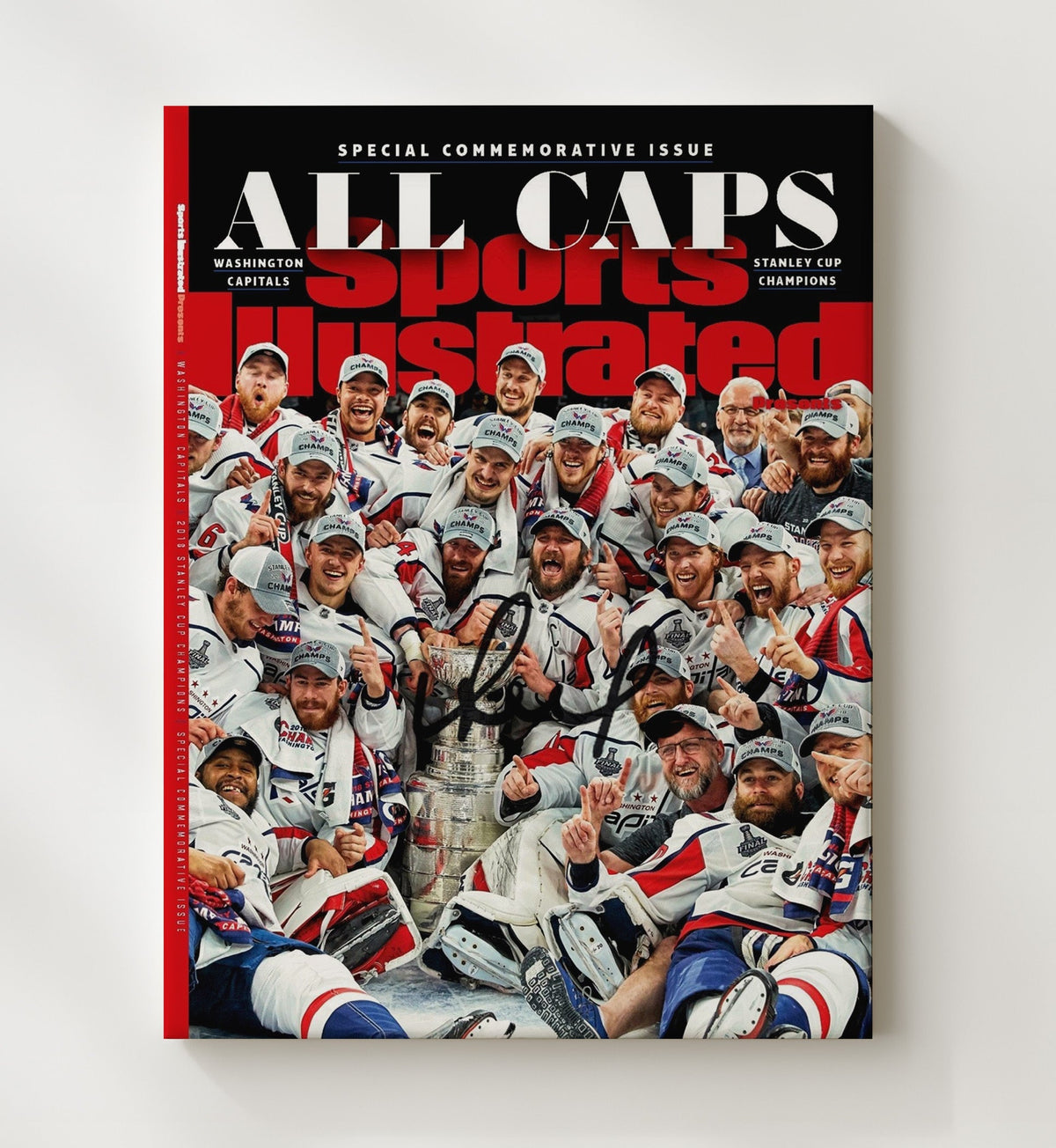 Washington Hockey 2018 Si Stanley Cup Champions Team Celebration Hockey Wall Art - hockey wall art print