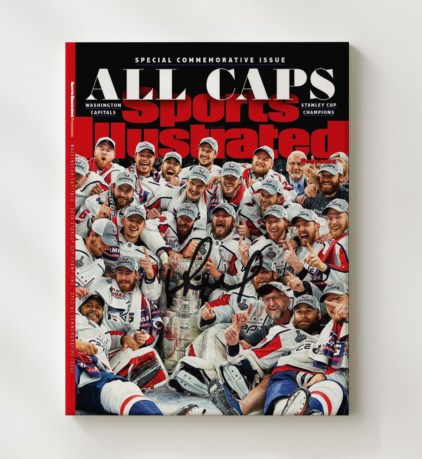 Washington Hockey 2018 Si Stanley Cup Champions Team Celebration Hockey Wall Art - hockey wall art print