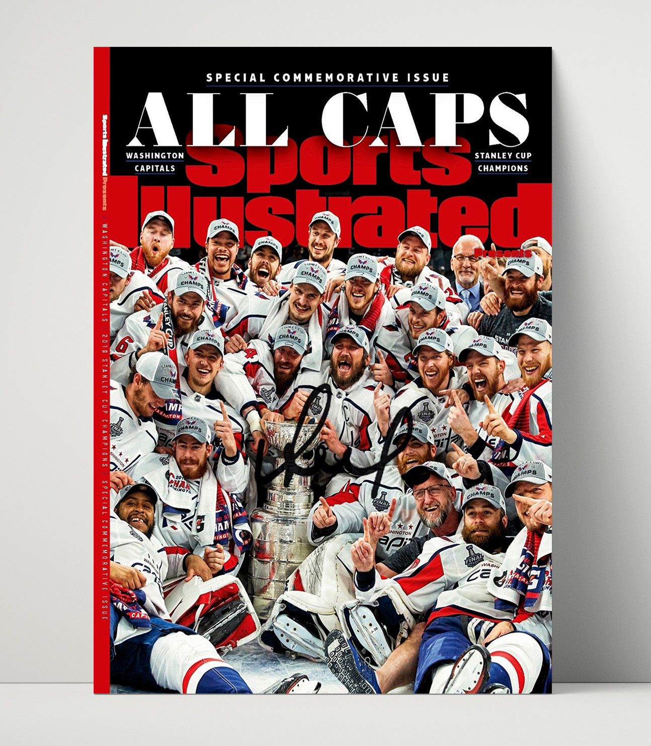 Washington Hockey 2018 Si Stanley Cup Champions Team Celebration Hockey Wall Art - hockey wall art print