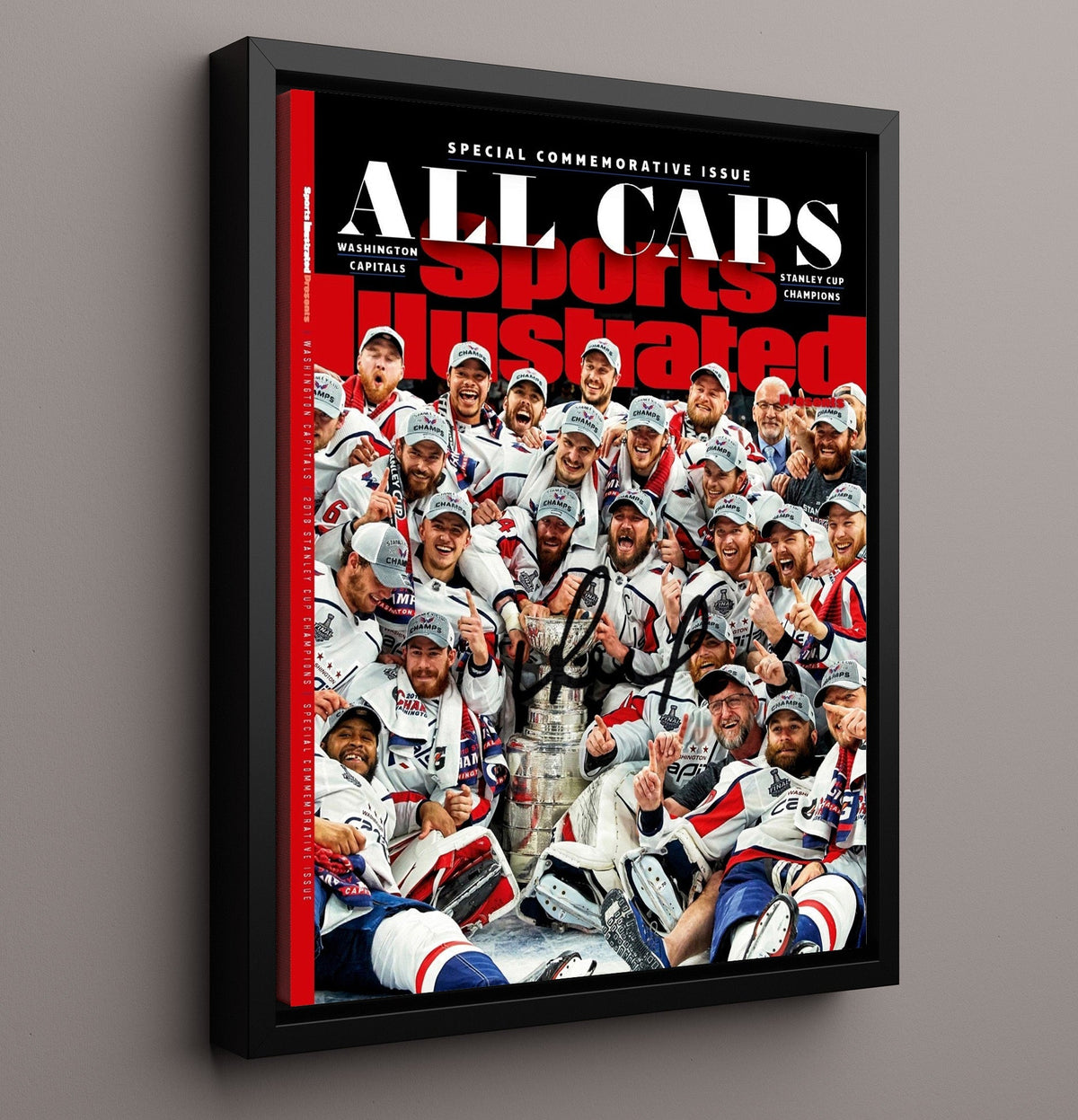Washington Hockey 2018 Si Stanley Cup Champions Team Celebration Hockey Wall Art - hockey wall art print