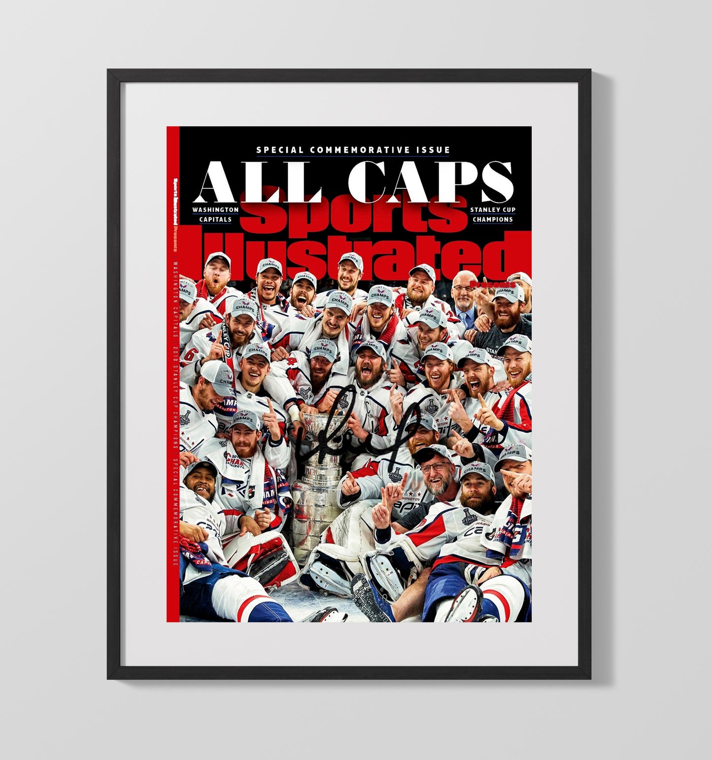 Washington Hockey 2018 Si Stanley Cup Champions Team Celebration Hockey Wall Art - hockey wall art print