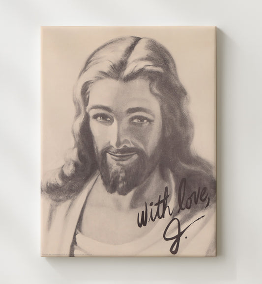 Jesus - Love from J 8x10 Canvas funny wall art
