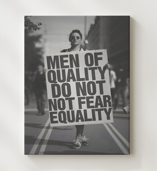 Men of Quality - Equality Protest March 8x10 Canvas funny wall art
