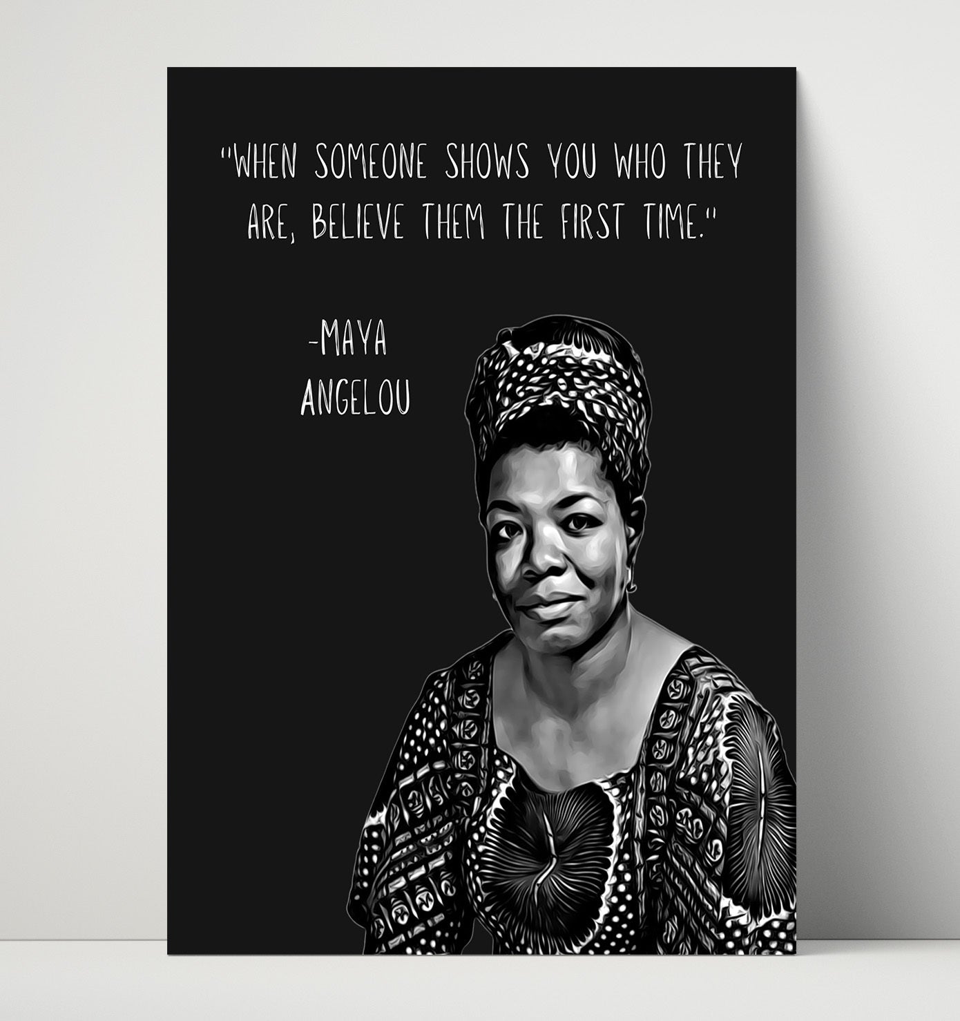 Maya Angelou Truth Revealed Wisdom Print 16x20 Unframed Print literary wall art print – Literature Quotes decor