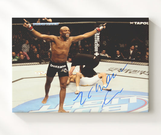 Anderson Silva - Knockout Celebration 8x10 Canvas MMA wall art