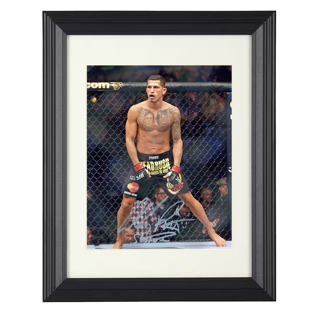 Anthony Pettis – Cage Ready Stance 8x10 matted black framed MMA wall art