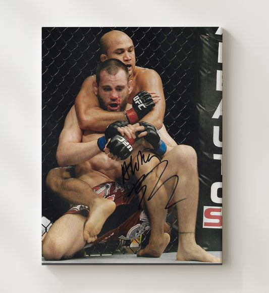 BJ Penn - Rear Choke Submission 8x10 Canvas MMA wall art