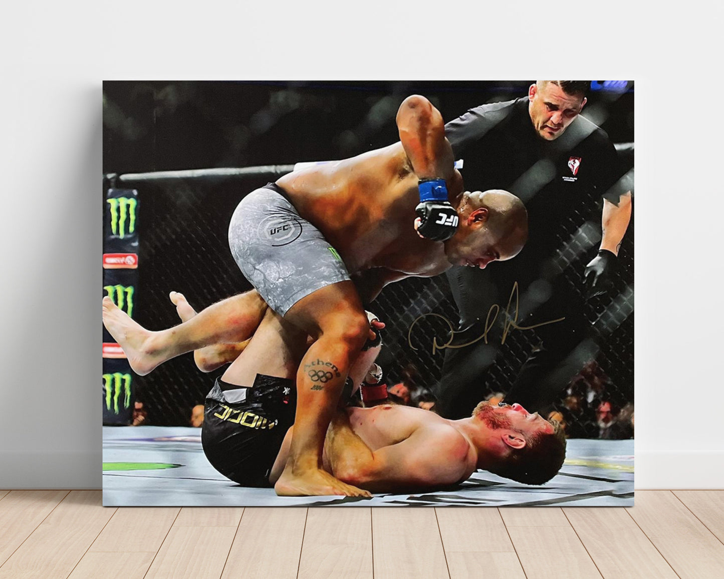 Daniel Cormier - Ground and Pound Finish MMA Wall Art 16x20 Unframed Print wall art print – MMA Wall Art decor