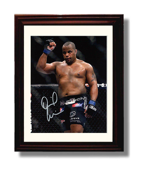 Daniel Cormier - Victory Fist Raise MMA Wall Art 8x10 Beveled Frame wall art print – MMA Wall Art decor