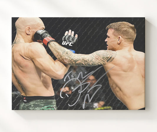 Dustin Poirier - Left Hook vs McGregor 8x10 Canvas MMA wall art