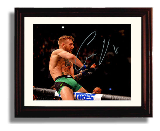 McGregor - Cage Celebration Pose MMA Wall Art 8x10 Beveled Frame wall art print – MMA Wall Art decor