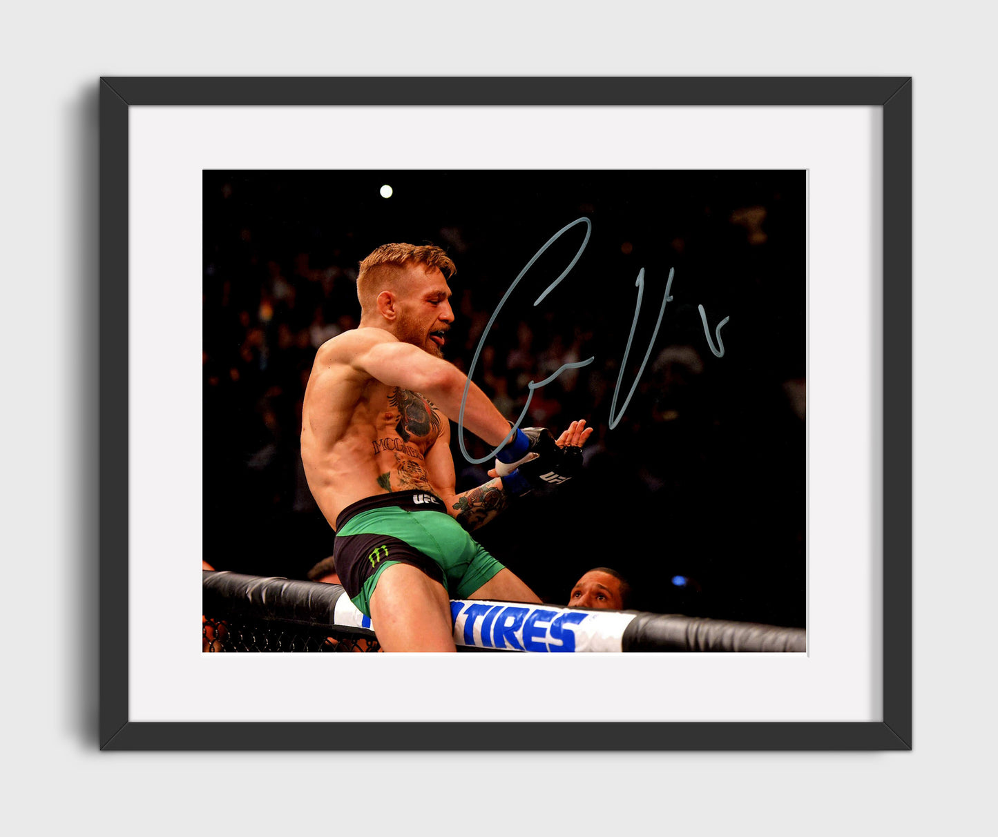 McGregor - Cage Celebration Pose MMA Wall Art 16x20 Gallery Frame wall art print – MMA Wall Art decor