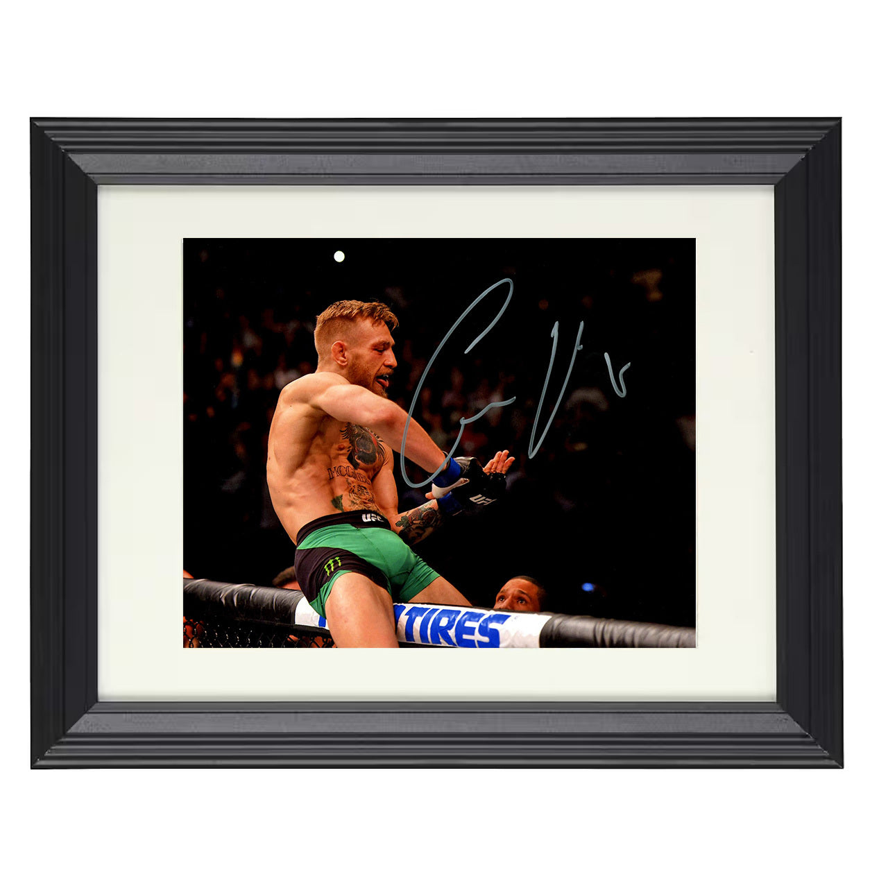 Conor McGregor – Cage Celebration Pose 8x10 matted black framed MMA wall art