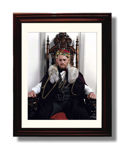McGregor - Throne King Portrait MMA Wall Art 8x10 Beveled Frame wall art print – MMA Wall Art decor