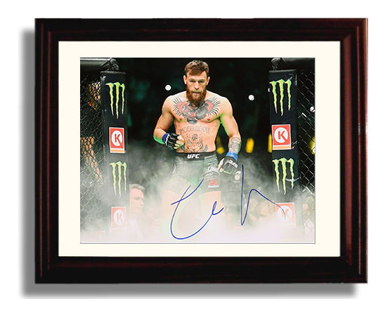 McGregor - Walkout Through Smoke MMA Wall Art 8x10 Beveled Frame wall art print – MMA Wall Art decor