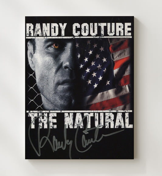 Randy Couture - The Natural Fighter Poster Tribute 8x10 Canvas MMA wall art