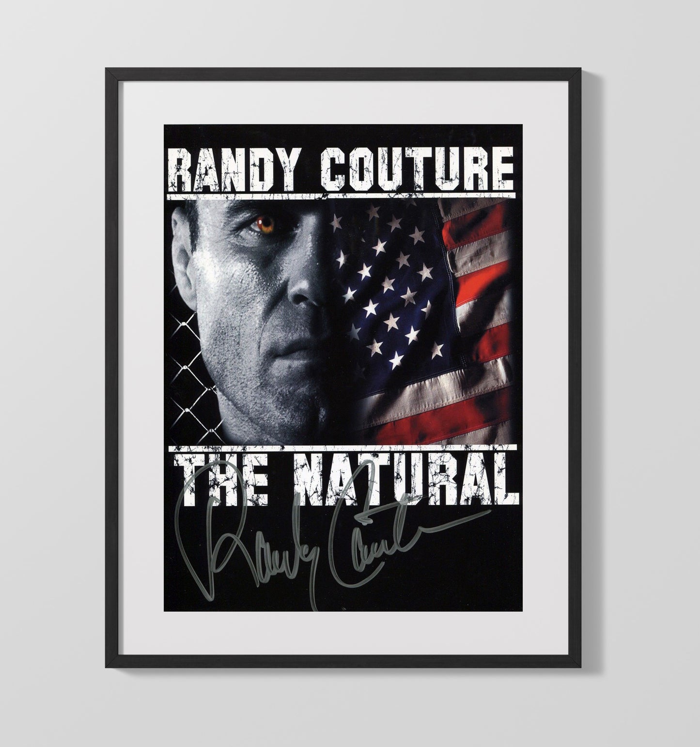 Randy Couture - The Natural Poster Portrait MMA Wall Art 16x20 Gallery Frame wall art print – MMA Wall Art decor