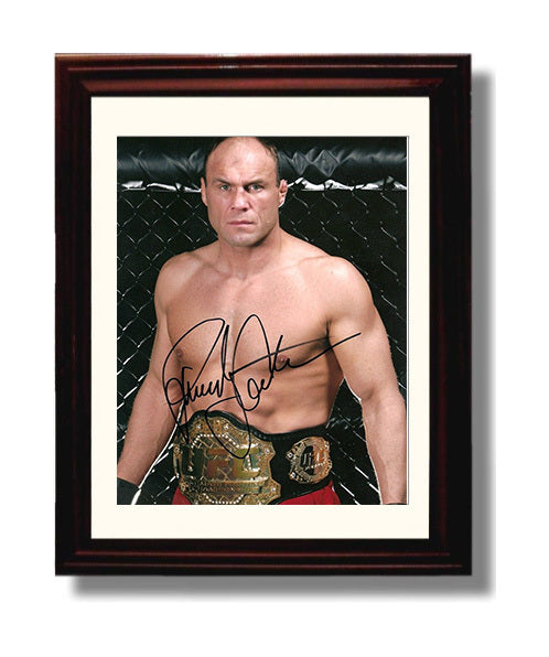 Randy Couture - UFC Champion Belt Portrait MMA Wall Art 8x10 Beveled Frame wall art print – MMA Wall Art decor