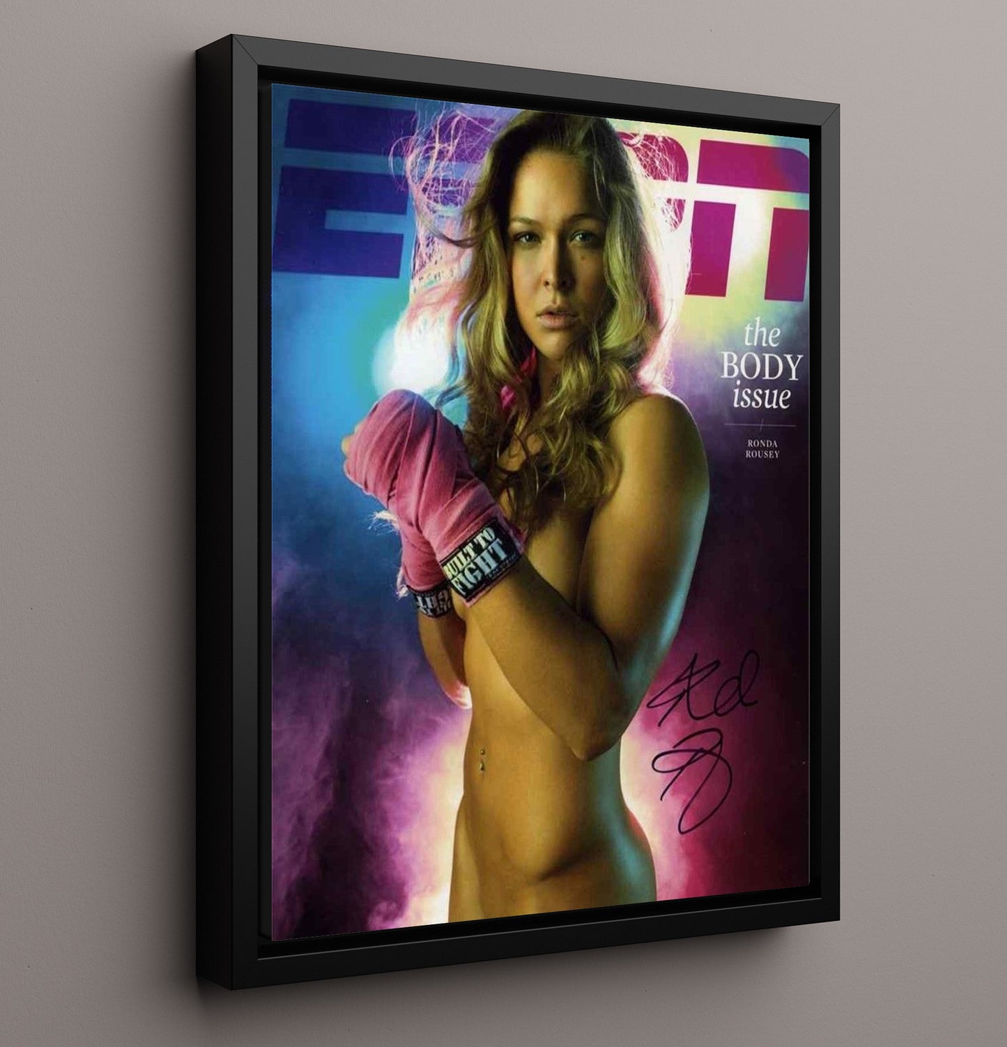Ronda Rousey - ESPN Body Issue Cover MMA Wall Art 16x20 Framed Canvas wall art print – MMA Wall Art decor