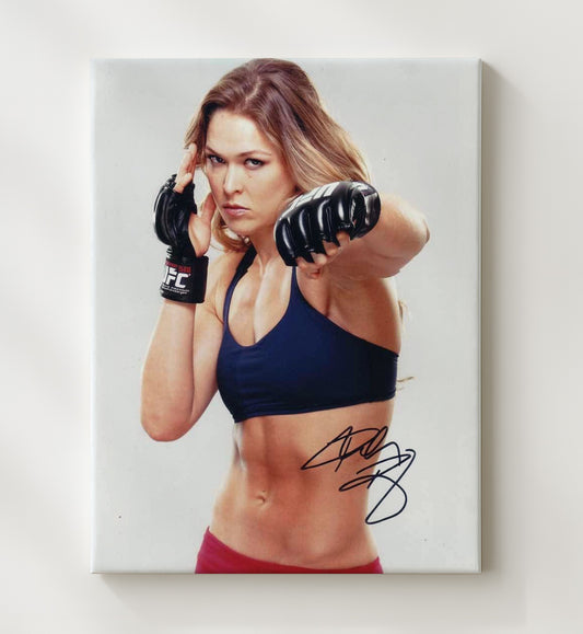 Ronda Rousey - UFC Fight Stance Studio 8x10 Canvas MMA wall art