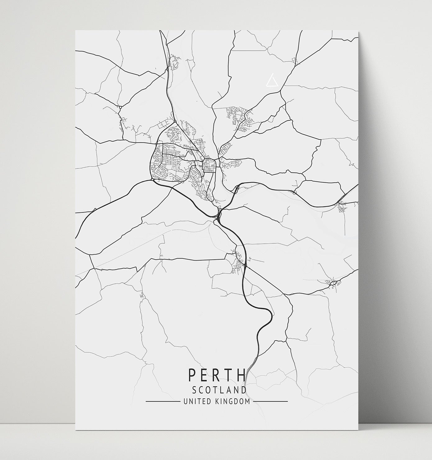 City Map Print - Perth - Scotland UK City Map 16x20 Unframed Print city map wall art print – UK City Map decor