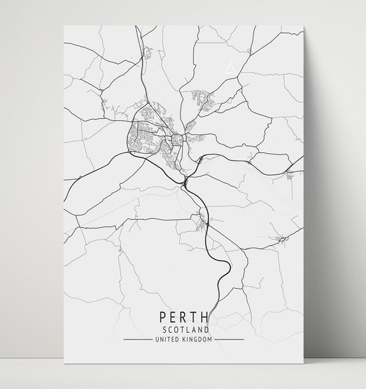 Perth, Scotland - UK City Map - 16x20 Unframed Print