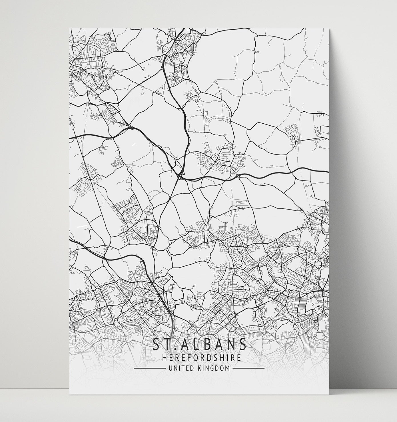 City Map Print - St. DavidCity Map Print - Wales UK City Map 16x20 Unframed Print city map wall art print – UK City Map decor